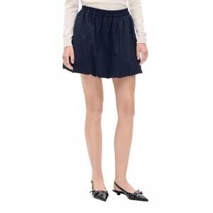 NEW BAUM UND PFERDGARTEN sanda mini skirt in navy pinstripe blue